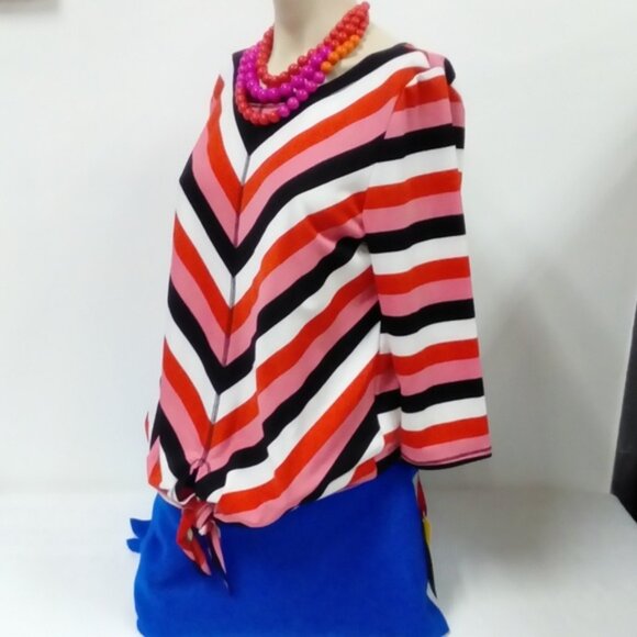 NWT Ruby Rd Striped Top size M - Picture 3 of 4